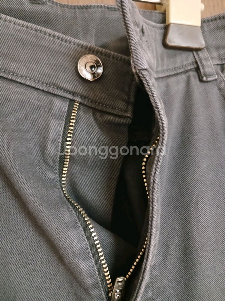 타임옴므 남성 가먼트워싱 레이온 면혼방 다크그레이 바지88 (35)--4