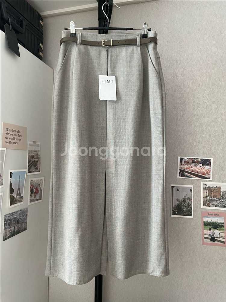 정품 타임(time) 슬릿 맥시 스커트 67-98사이즈--0