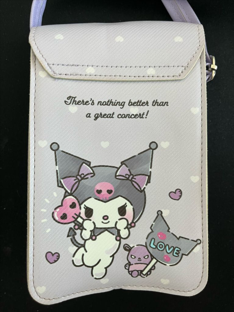 산리오 쿠로미 스마트폰 가방 새상품--2
