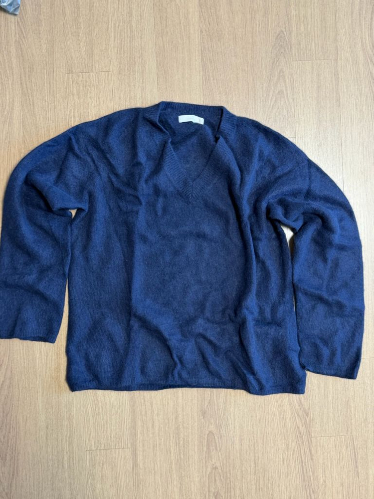 시어드 seard Raccon V-neck Knit (네이비) 라쿤브이넥니트--1