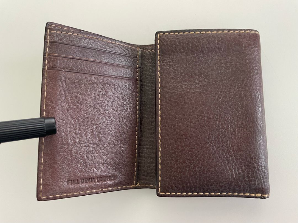 빈티지 리바이스 레더 트리플 폴드 지갑--1