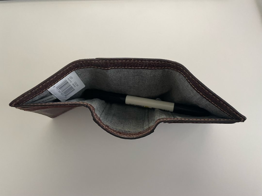 빈티지 리바이스 레더 트리플 폴드 지갑--4