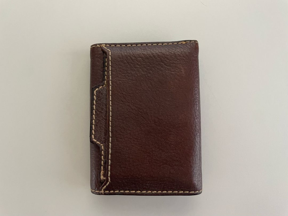 빈티지 리바이스 레더 트리플 폴드 지갑--6