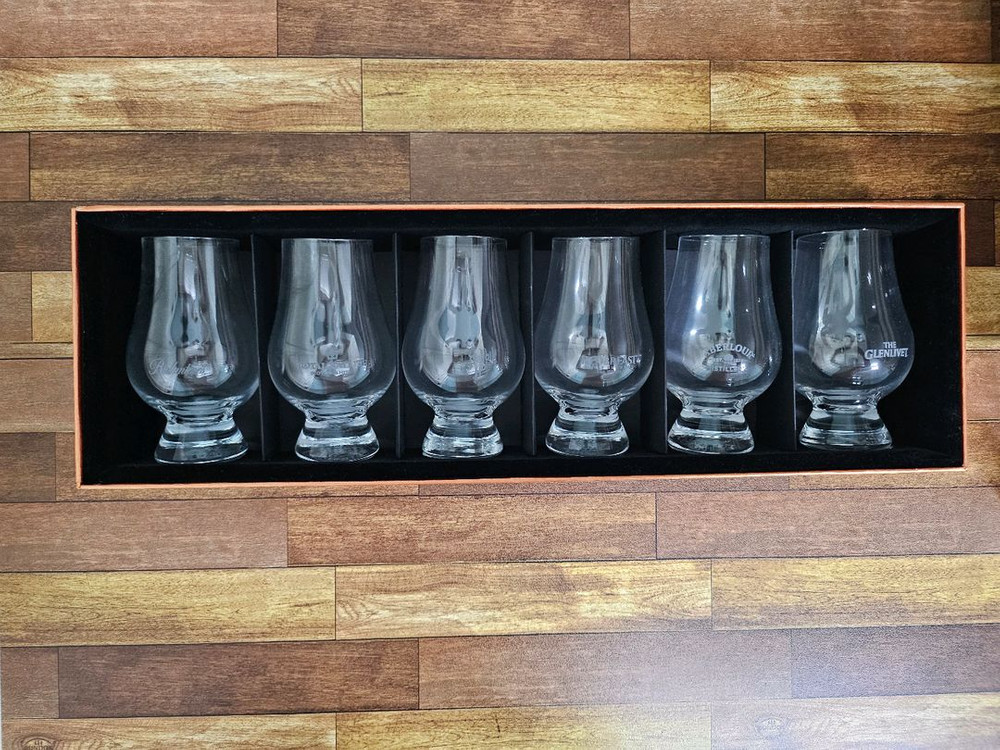 발렌타인, 로열샬루트등 글렌캐런 글라스 6종 세트--0