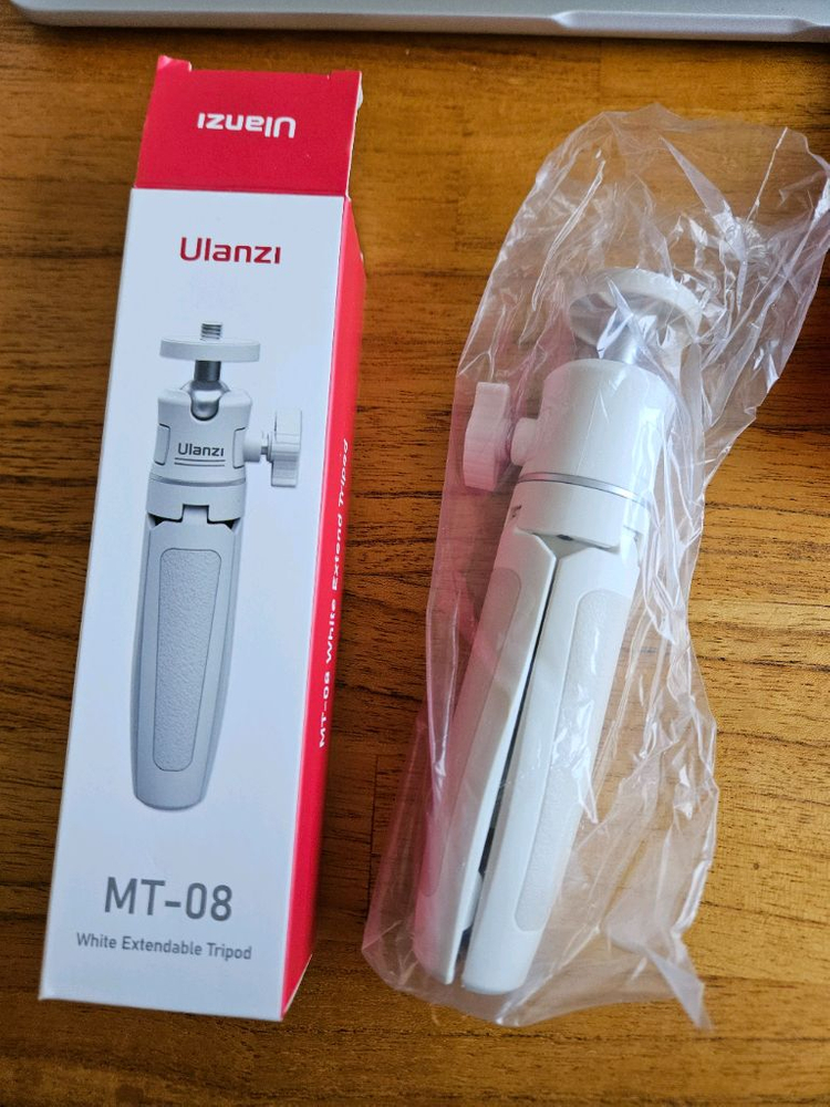 울란지 ST-07 스마트폰 거치대 홀더 + MT-08 삼각대 화이트--2