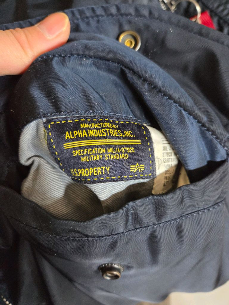 알파인더스트리 초겨울가을 ma-1 항공자켓 L 이미지