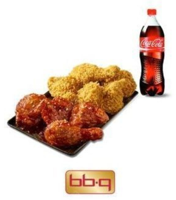 BBQ 황금올리브반반+콜라1.25L--0