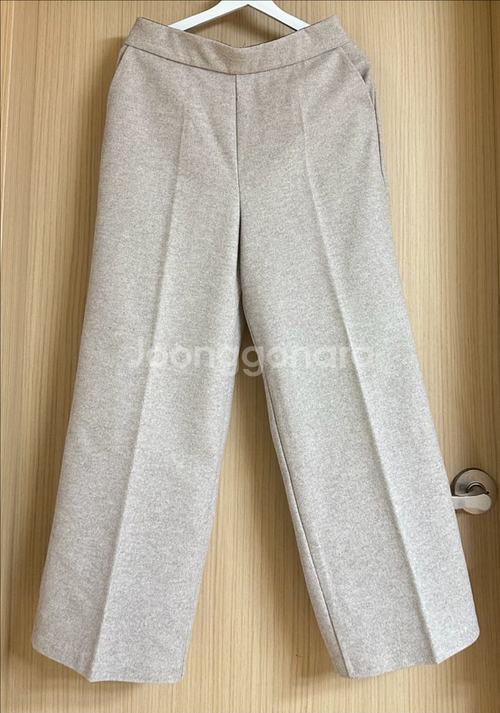 새상품 울바지 울팬츠 울와이드바지 밴딩바지 사이즈L--0