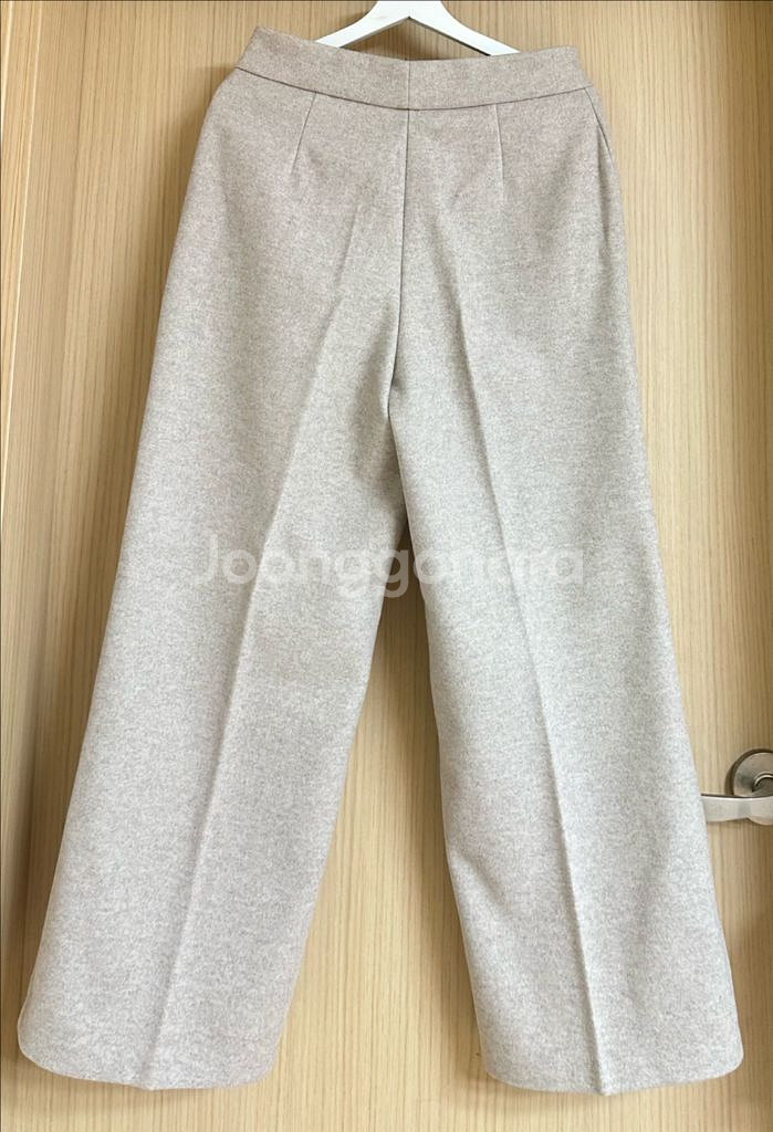 새상품 울바지 울팬츠 울와이드바지 밴딩바지 사이즈L--2