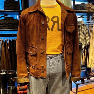 RRL 더블알엘 로고 저지 티셔츠 옐로우 XL 신품 (교환)