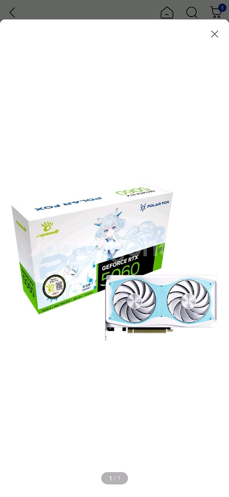 RTX 5060 Polar Fox D7 OC 8GB 대원씨티에스--0