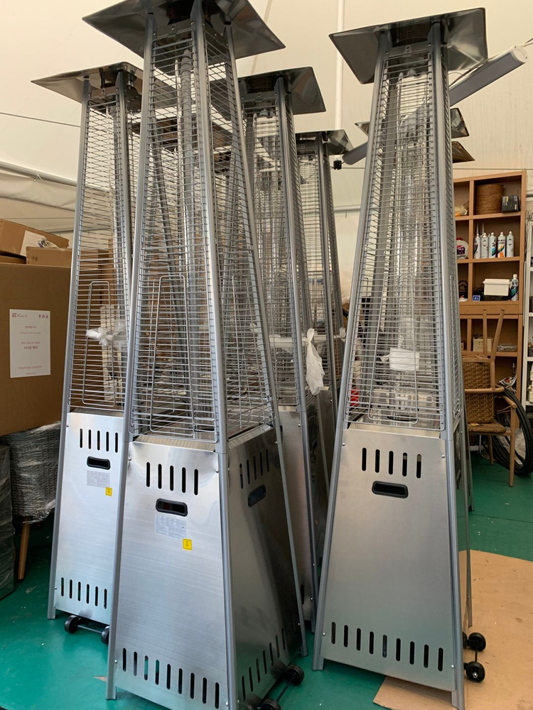 글래스파티오히터 중고 판매합니다 야외가스히터 파티오히터 lpg가스히터 이미지