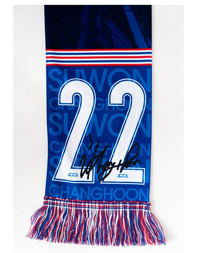 수원삼성 블루윙즈 2021 권창훈 컴백 기념 전사 머플러--4