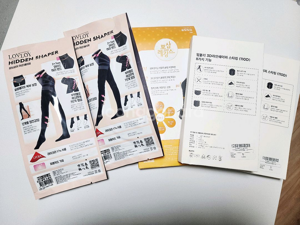 라인쉐이퍼 보정 스타킹 5개 일괄가격--1