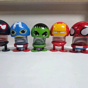 마블 어벤져스 캐릭터 스프링 헤드 보블헤드 피규어