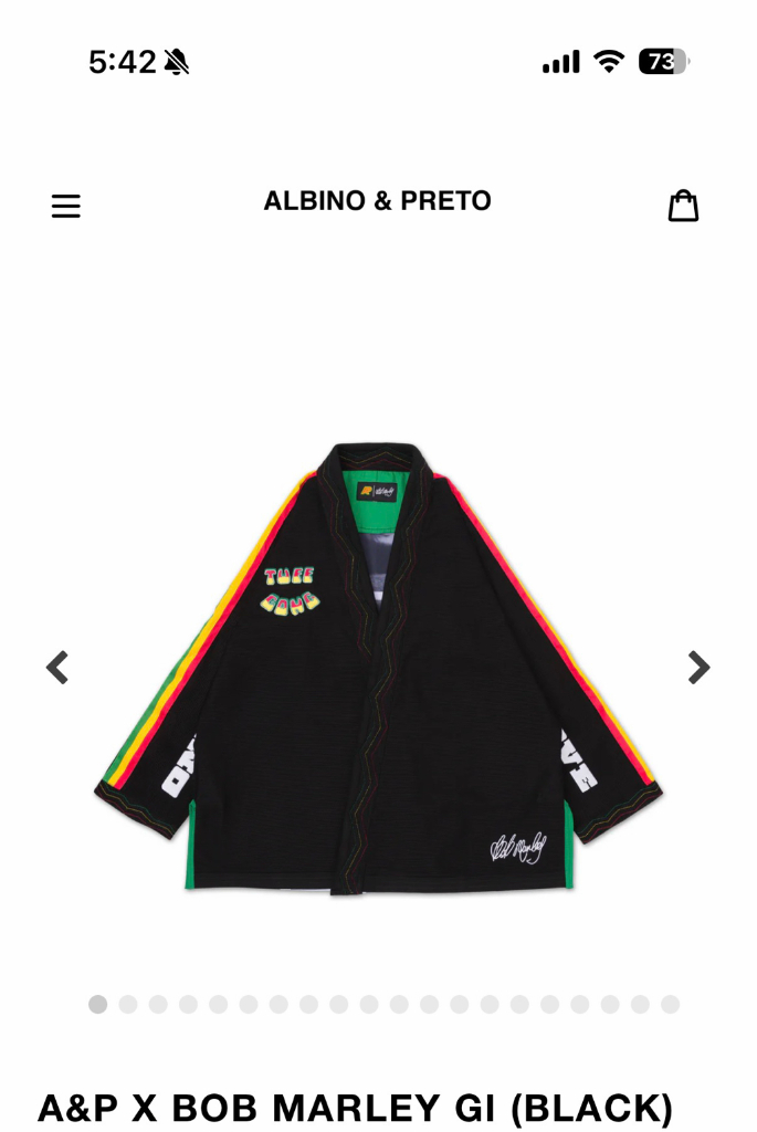 알비노앤프레토 Albinoandpreto 밥말리도복 Bob maley gi black A1L 이미지