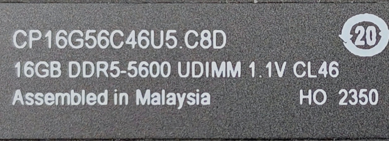 마이크론 Crucial DDR5-5600 CL46 PRO 대원씨티에스 16GB 메모리 2개 세트 이미지