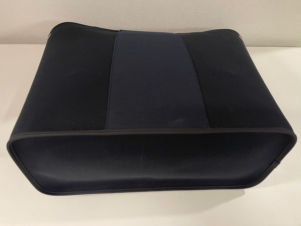 에르메스 Cabag 꺄백 토일 블랙 GM 캔바스 토트백 숄더백--6