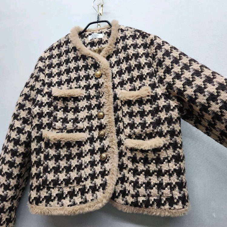 MENGYI 하운드투스 트위드 셋업 M(M/26)--3