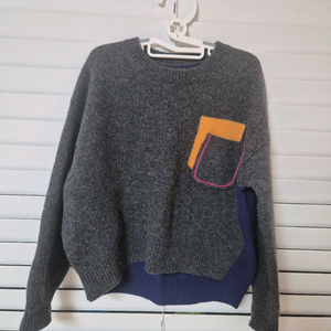a급)이태리)마르니 키즈 회색 니트 스웨터 8y