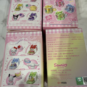 산리오 DIY 블럭 조립 피규어 스타위시 핑거팁 링박스 랜덤*4