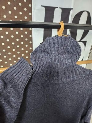 니트 터틀넥 쫀듯 롱원피스--1