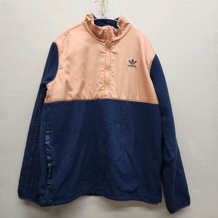 아디다스 로고 후리스/아노락 스트링 반집업 M(L) 남여공용--0