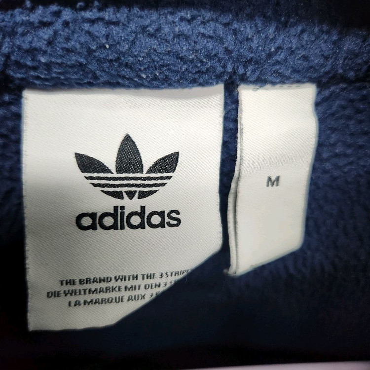아디다스 로고 후리스/아노락 스트링 반집업 M(L) 남여공용--5