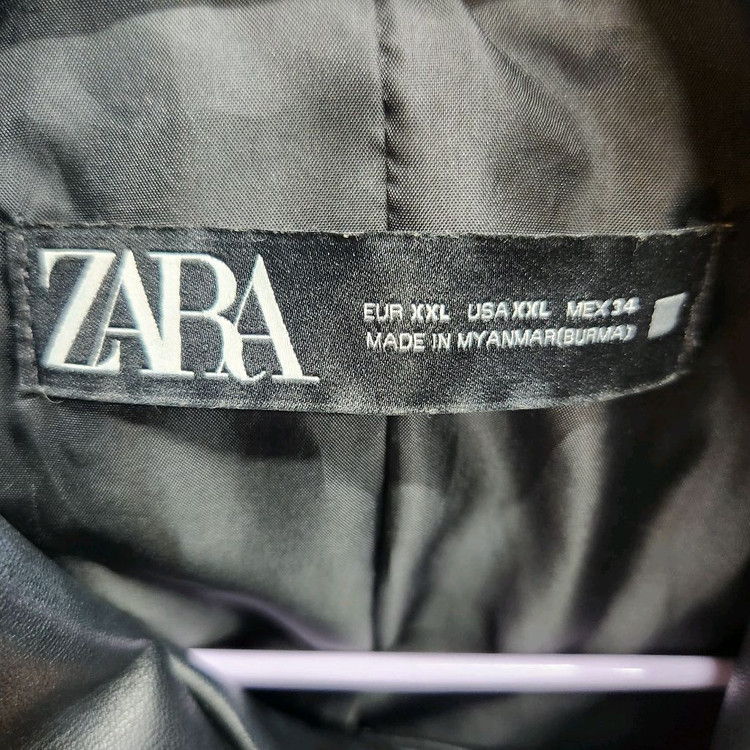 자라 에코 라이더 견장 가죽자켓 XXL(L) 이미지