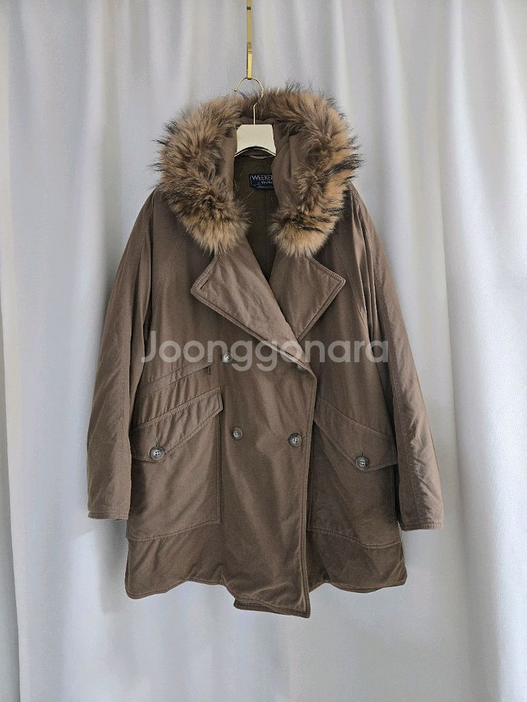 막스마라 퍼 패딩 코트--1