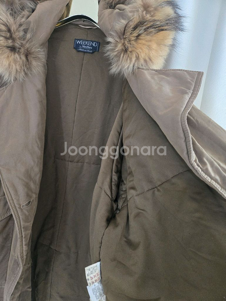 막스마라 퍼 패딩 코트--4