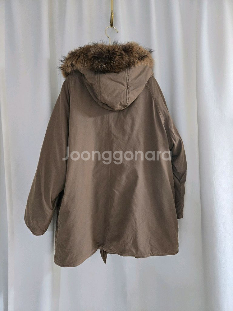 막스마라 퍼 패딩 코트--5