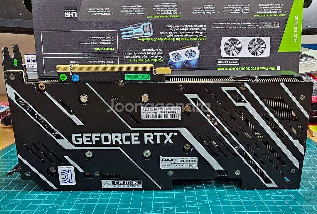 갤럭시 RTX 3060 Ti ex black 그래픽카드--1