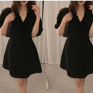 Dearest 메이비 베이비 블랙 원피스(새상품)