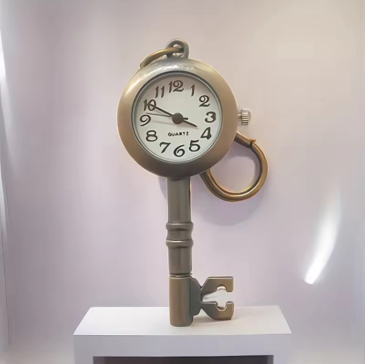빈티지 열쇠 키링 시계 이미지