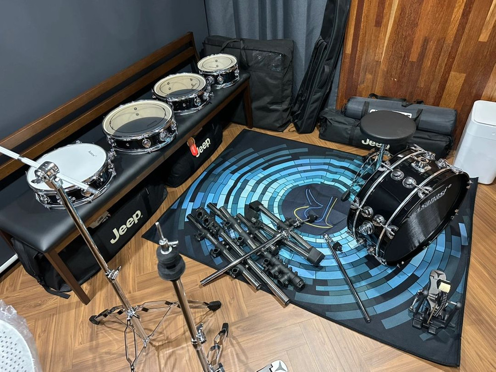 [드럼] Asanasi 버스킹 드럼 5기통 풀세트(심벌포함) 신품급 팝니다.--2