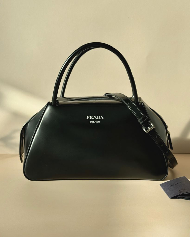 프라다 브러쉬드 슈퍼노바 핸드백 미디움--0