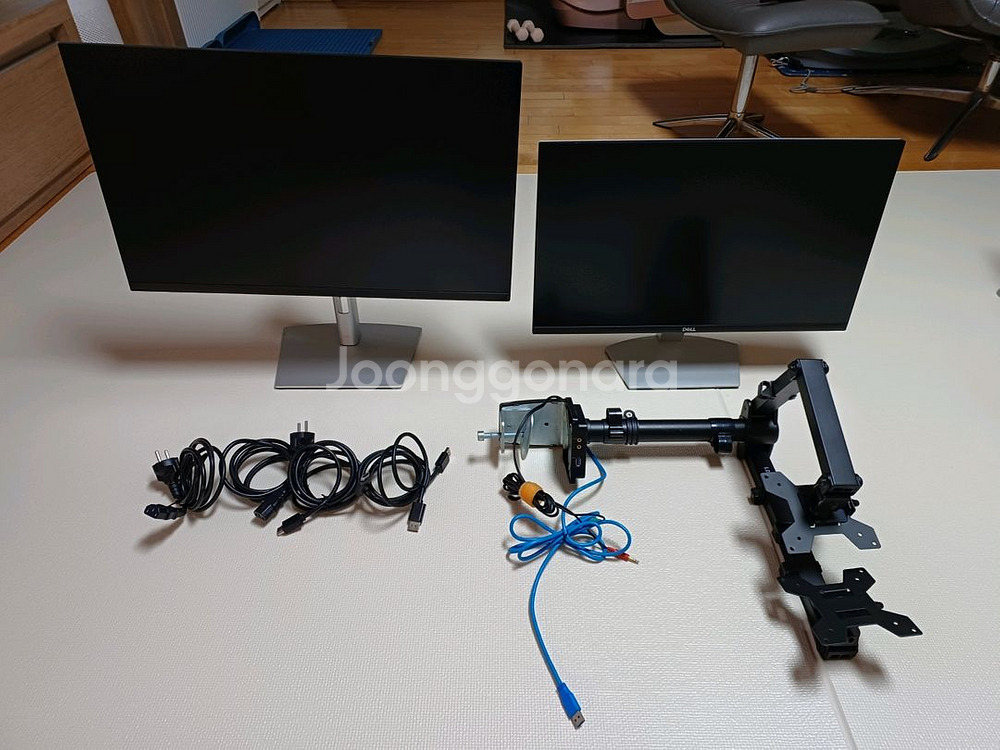 27+24인치 듀얼 모니터세트 팝니다--0