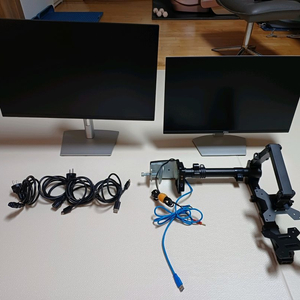 27+24인치 듀얼 모니터세트 팝니다