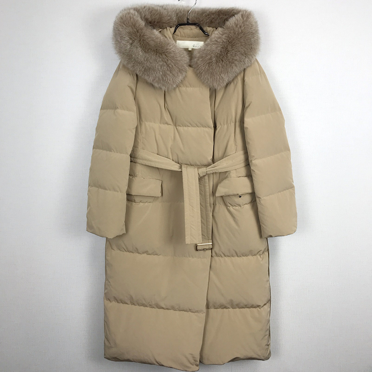 지컷 폭스퍼 롱패딩 여성66--0