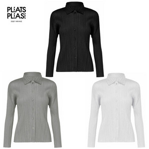 플리츠플리즈 그레이 셔츠탑 3사이즈