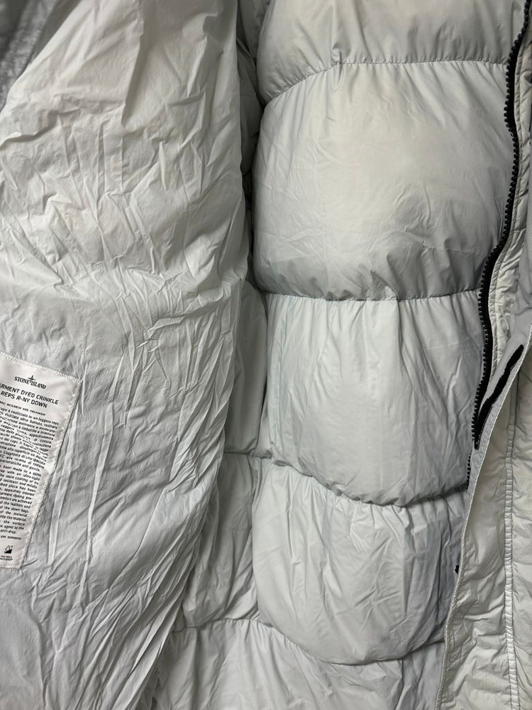 스톤아일랜드 / 22fw 크링클랩스 롱 패딩 라이트 그레이 국내매장판 / xxl--4