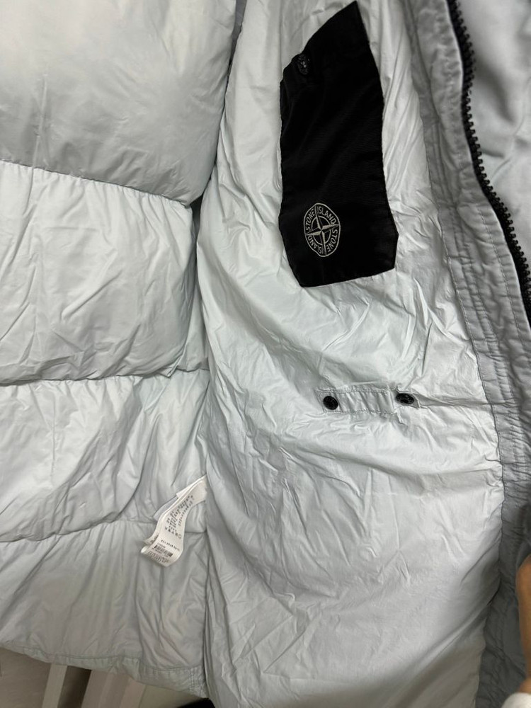 스톤아일랜드 / 22fw 크링클랩스 롱 패딩 라이트 그레이 국내매장판 / xxl--5