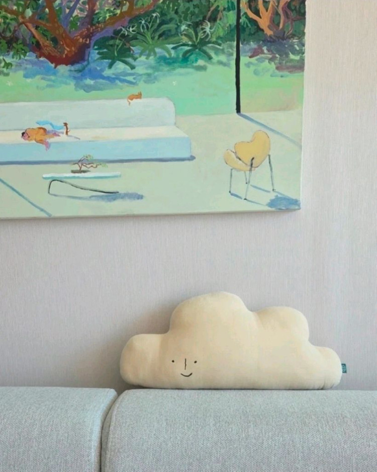 마지막금액) 몬에떼 구름쿠션 아기쿠션 아기침대꾸미기--2