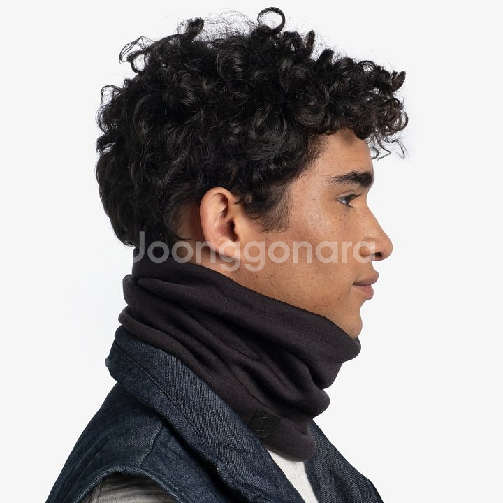 BUFF 버프 메리노 헤비웨이트 넥워머 솔리드 블랙--3