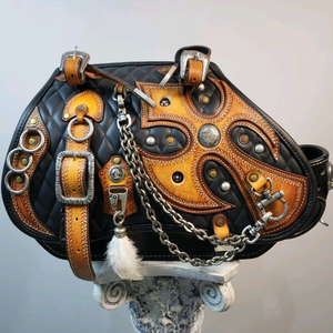 할리나 아메리칸용 통가죽 새들백 새제품