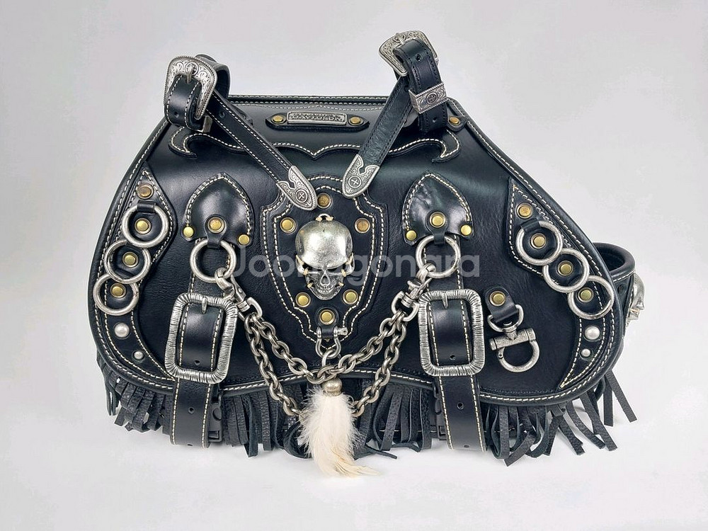 할리나 아메리칸용 통가죽 새들백 새제품--9