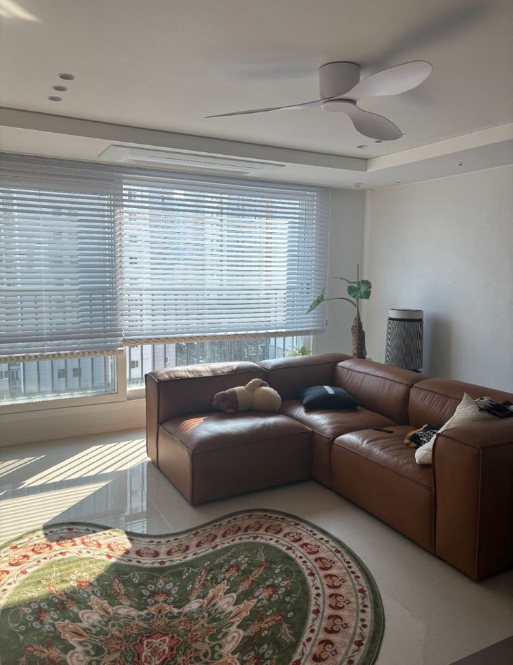 천연가죽 소파 세트--0