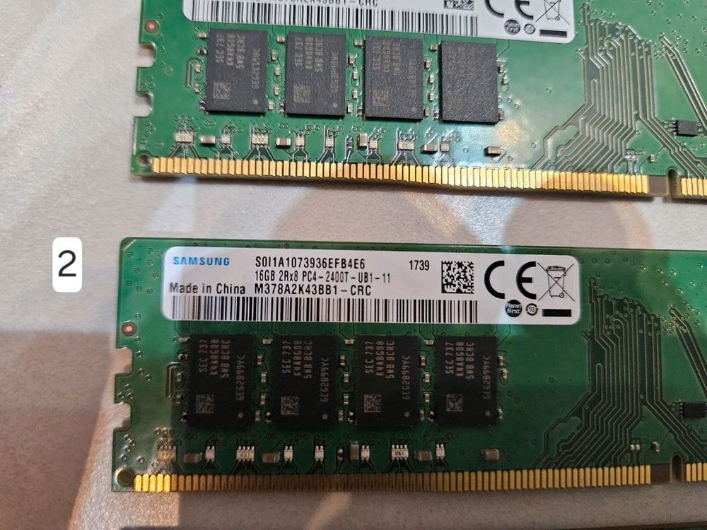 PC용 삼성램 DDR4 16GB 2400 1개당 가격--3