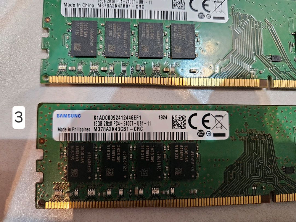 PC용 삼성램 DDR4 16GB 2400 1개당 가격--4